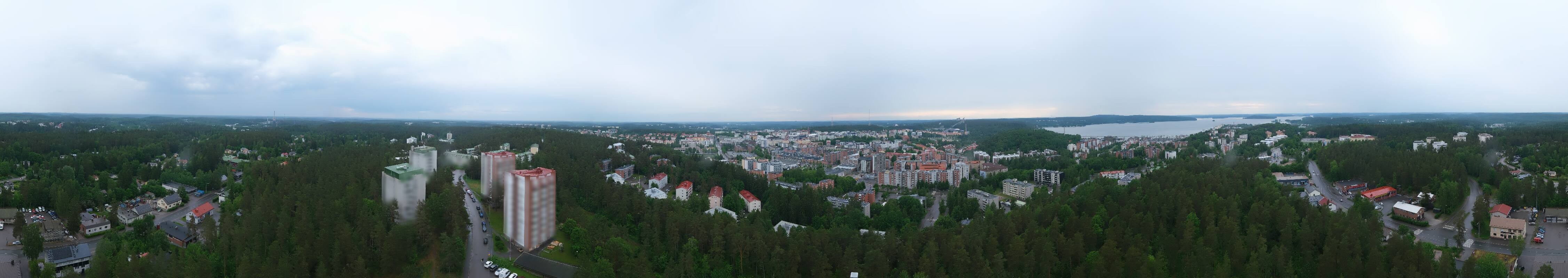 Archived image Webcam Lahti - Mustankallion water tower