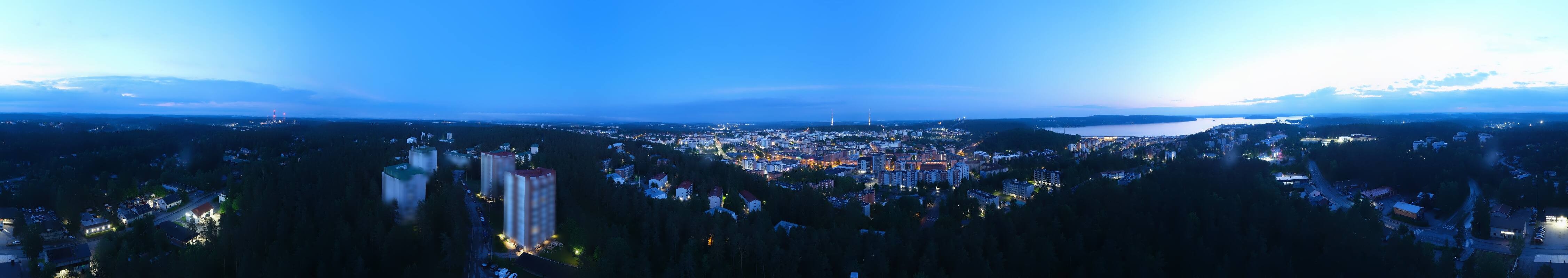 Archived image Webcam Lahti - Mustankallion water tower