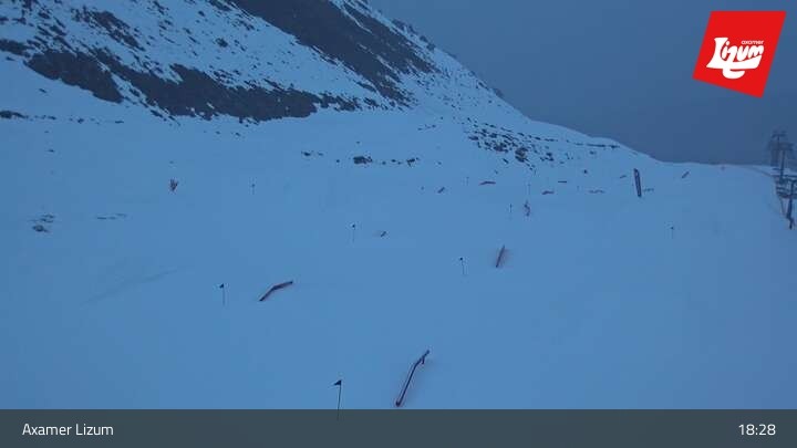 Archiv Foto Webcam Axamer Lizum - Karleitenlift Bergstation