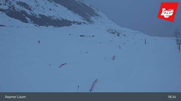 Archiv Foto Webcam Axamer Lizum - Karleitenlift Bergstation