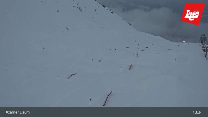 Archiv Foto Webcam Axamer Lizum - Karleitenlift Bergstation
