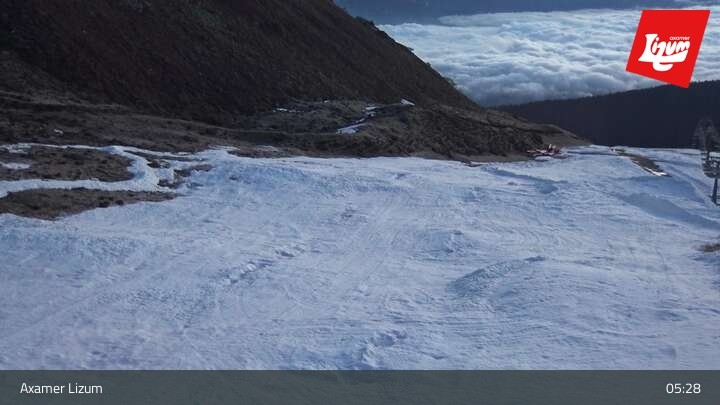 Archiv Foto Webcam Axamer Lizum - Karleitenlift Bergstation
