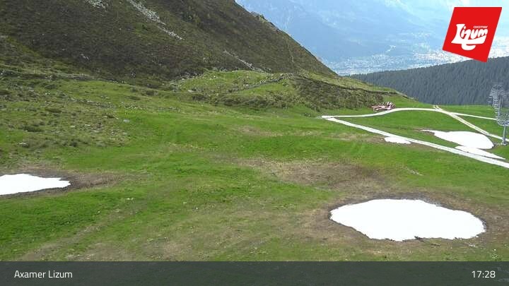 Archiv Foto Webcam Axamer Lizum - Karleitenlift Bergstation