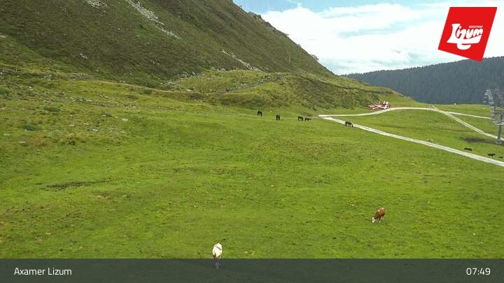 Archiv Foto Webcam Axamer Lizum - Karleitenlift Bergstation