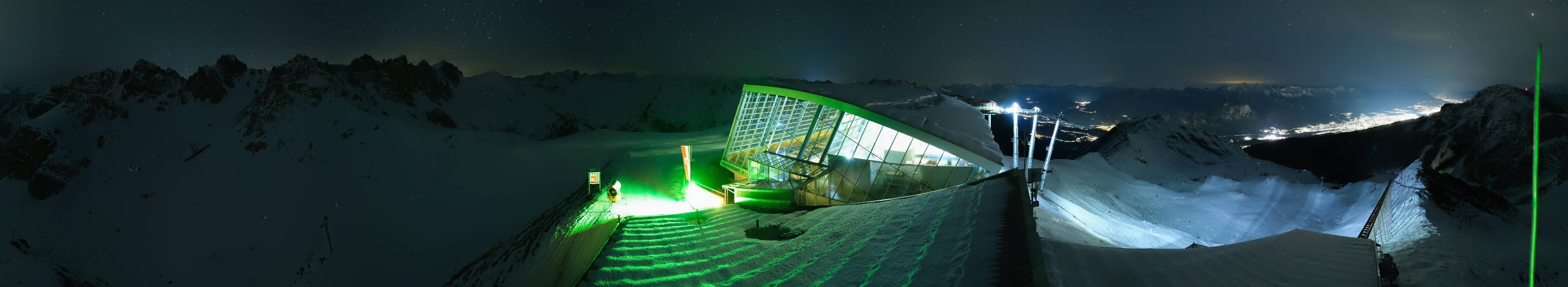 Archiv Foto Webcam Axamer Lizum: Bergstation Olympiabahn