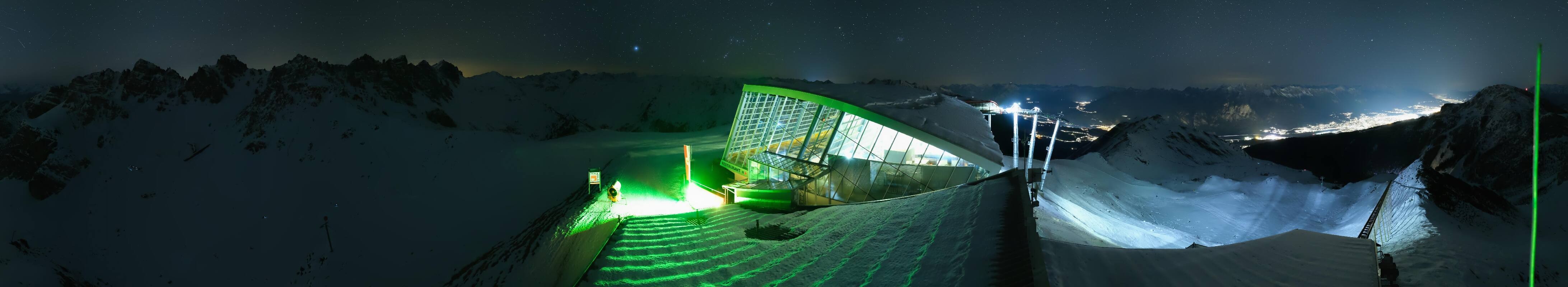 Archiv Foto Webcam Axamer Lizum: Bergstation Olympiabahn