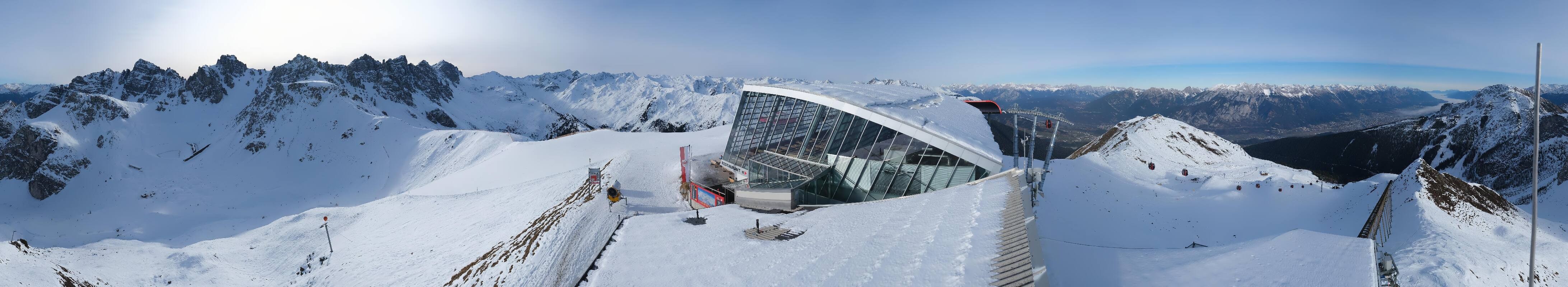 Archiv Foto Webcam Axamer Lizum: Bergstation Olympiabahn