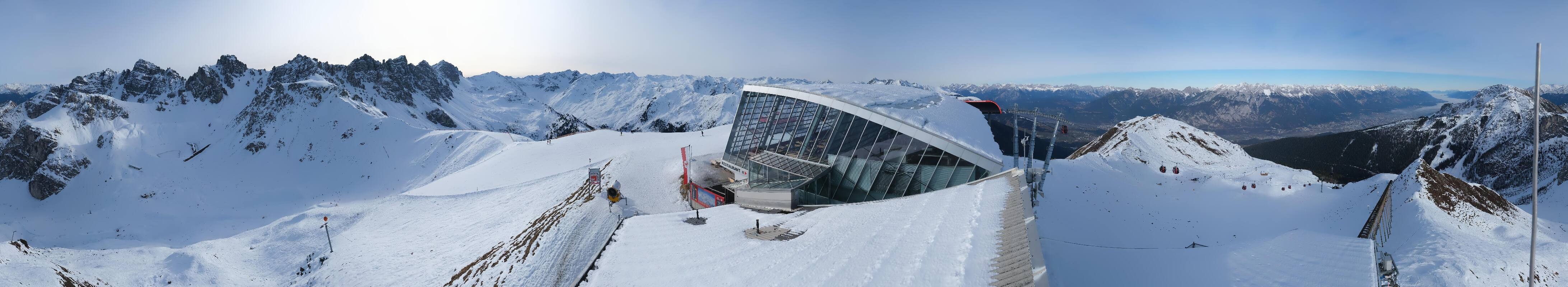 Archiv Foto Webcam Axamer Lizum: Bergstation Olympiabahn