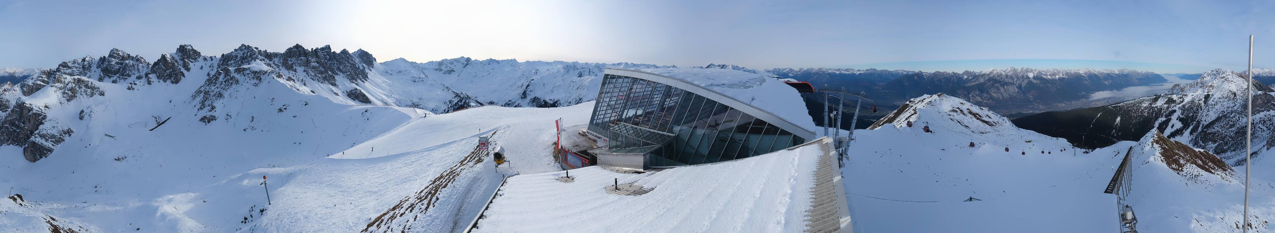 Archiv Foto Webcam Axamer Lizum: Bergstation Olympiabahn