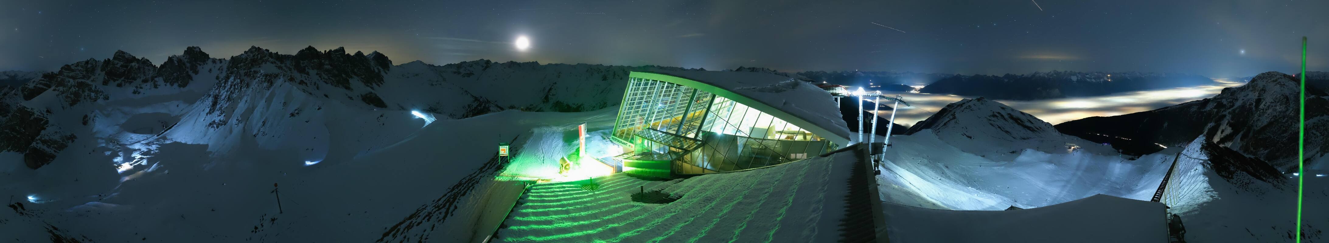 Archiv Foto Webcam Axamer Lizum: Bergstation Olympiabahn