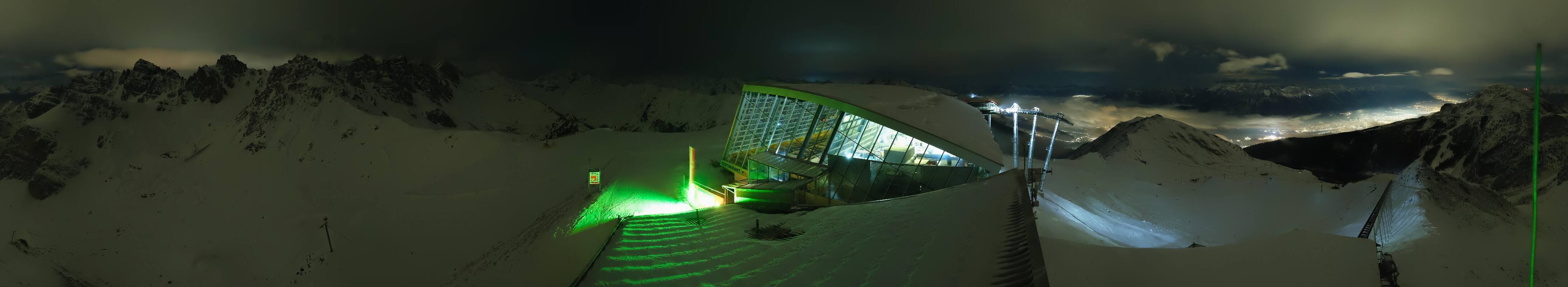Archiv Foto Webcam Axamer Lizum: Bergstation Olympiabahn
