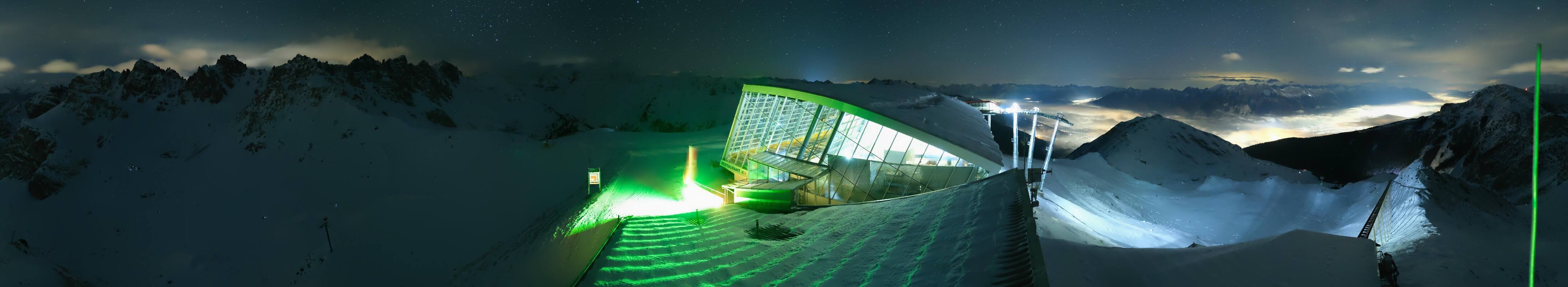 Archiv Foto Webcam Axamer Lizum: Bergstation Olympiabahn