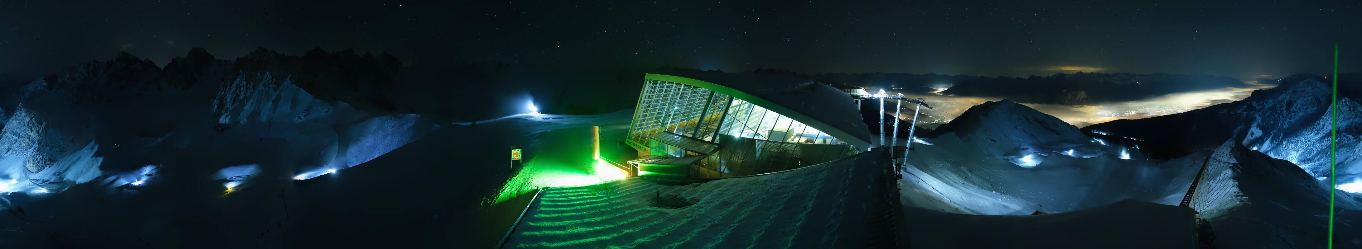 Archiv Foto Webcam Axamer Lizum: Bergstation Olympiabahn