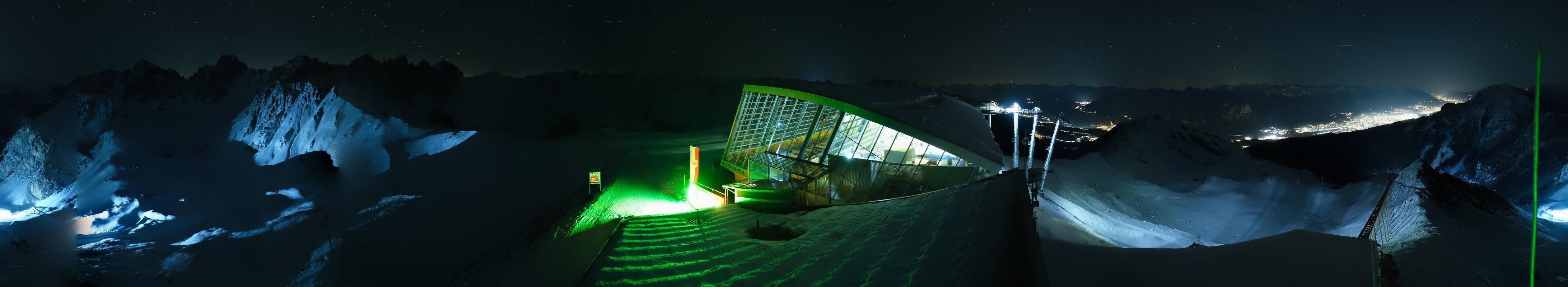 Archiv Foto Webcam Axamer Lizum: Bergstation Olympiabahn