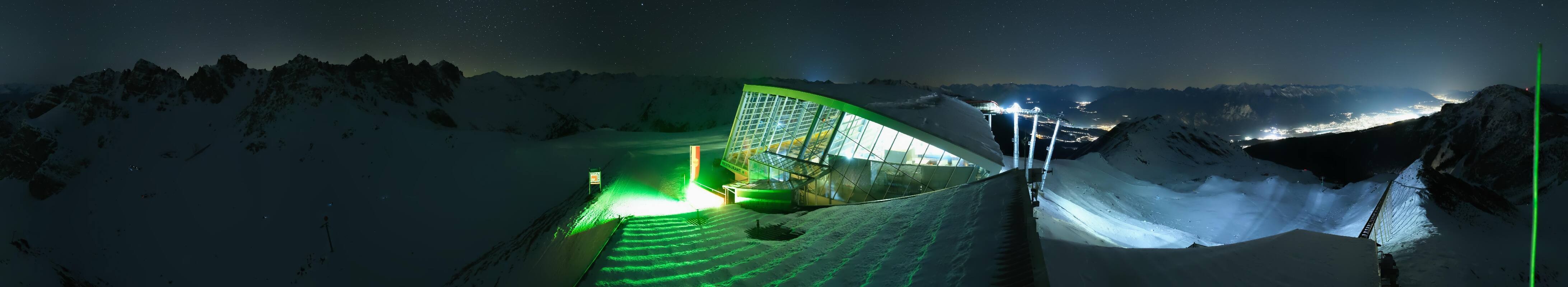 Archiv Foto Webcam Axamer Lizum: Bergstation Olympiabahn