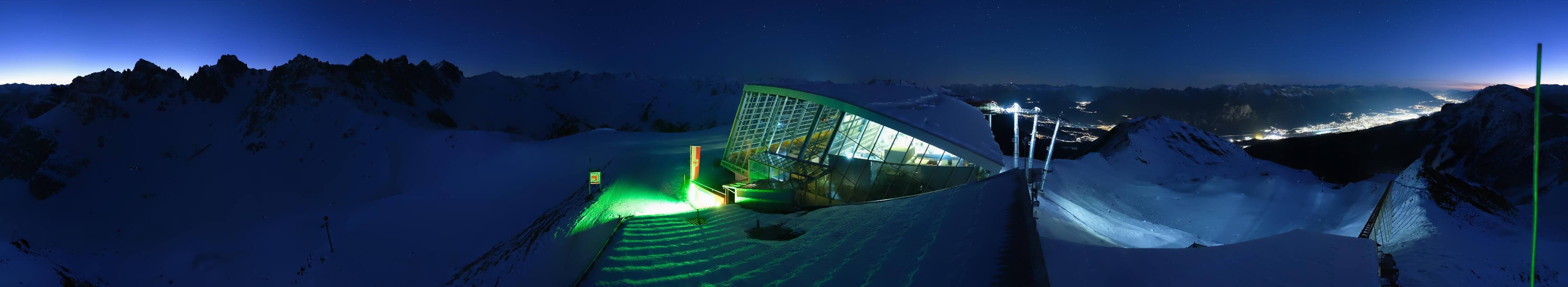 Archiv Foto Webcam Axamer Lizum: Bergstation Olympiabahn