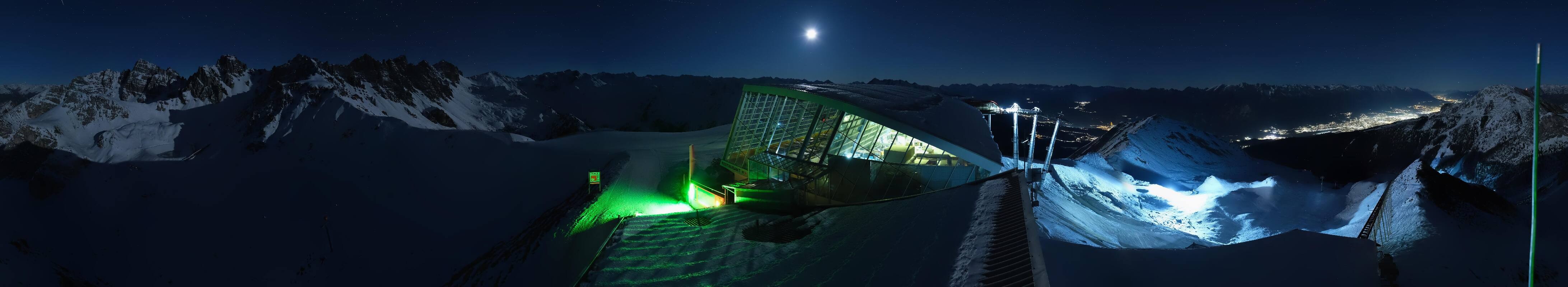 Archiv Foto Webcam Axamer Lizum: Bergstation Olympiabahn