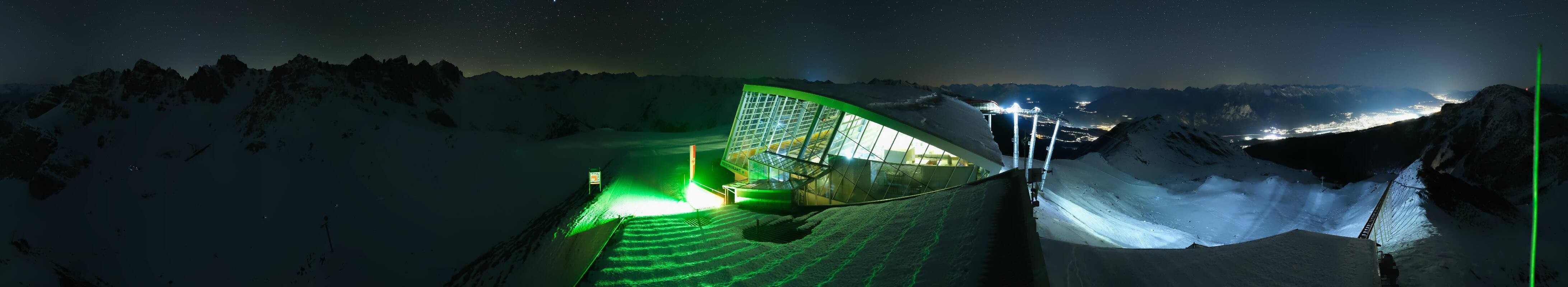 Archiv Foto Webcam Axamer Lizum: Bergstation Olympiabahn