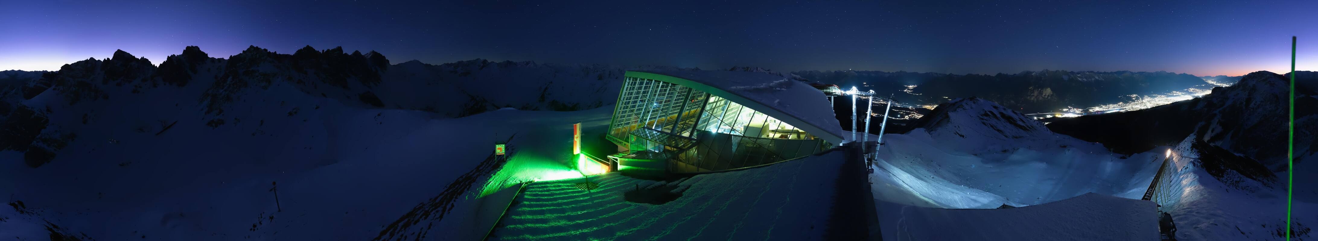 Archiv Foto Webcam Axamer Lizum: Bergstation Olympiabahn