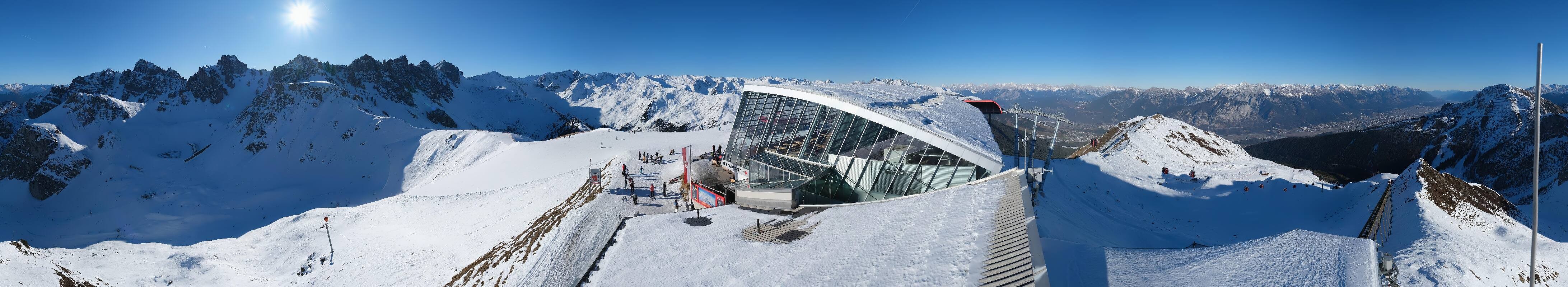 Archiv Foto Webcam Axamer Lizum: Bergstation Olympiabahn