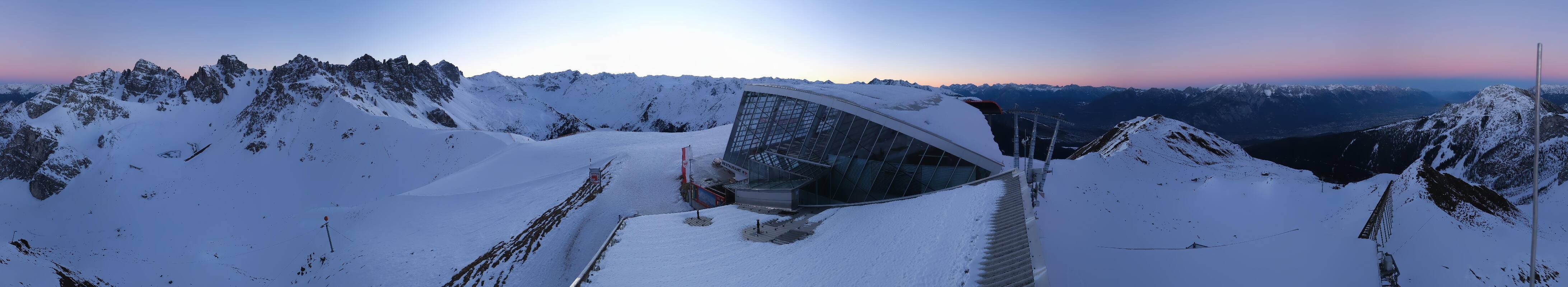 Archiv Foto Webcam Axamer Lizum: Bergstation Olympiabahn