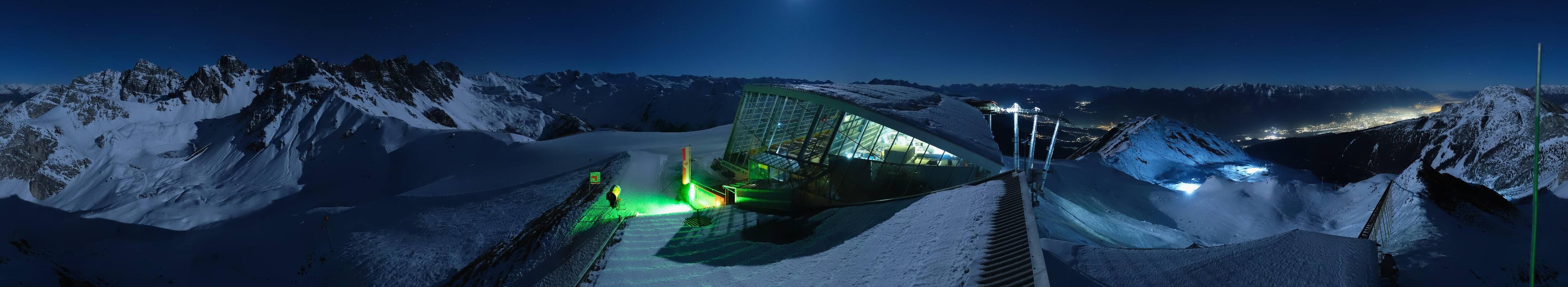 Archiv Foto Webcam Axamer Lizum: Bergstation Olympiabahn