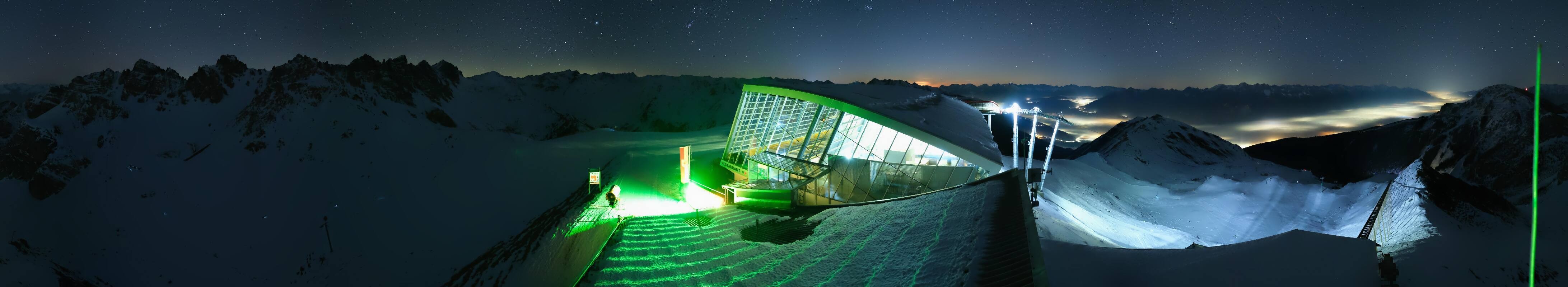 Archiv Foto Webcam Axamer Lizum: Bergstation Olympiabahn