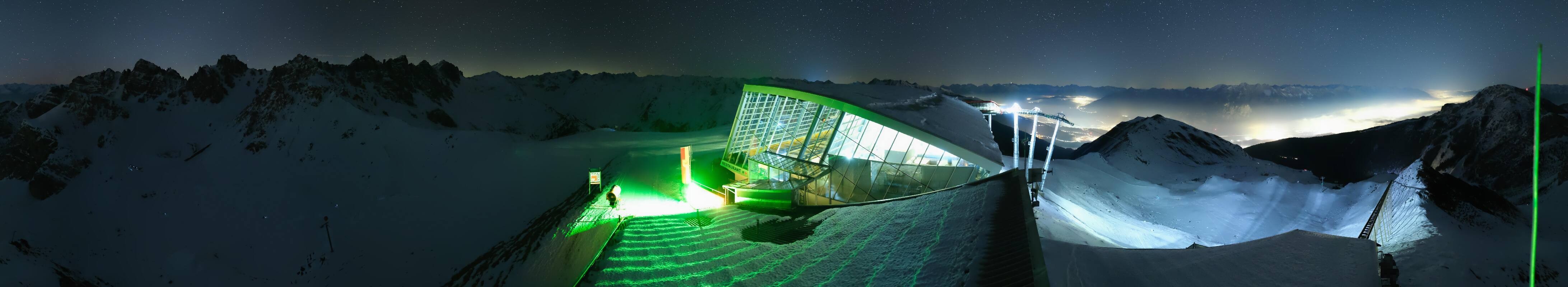 Archiv Foto Webcam Axamer Lizum: Bergstation Olympiabahn