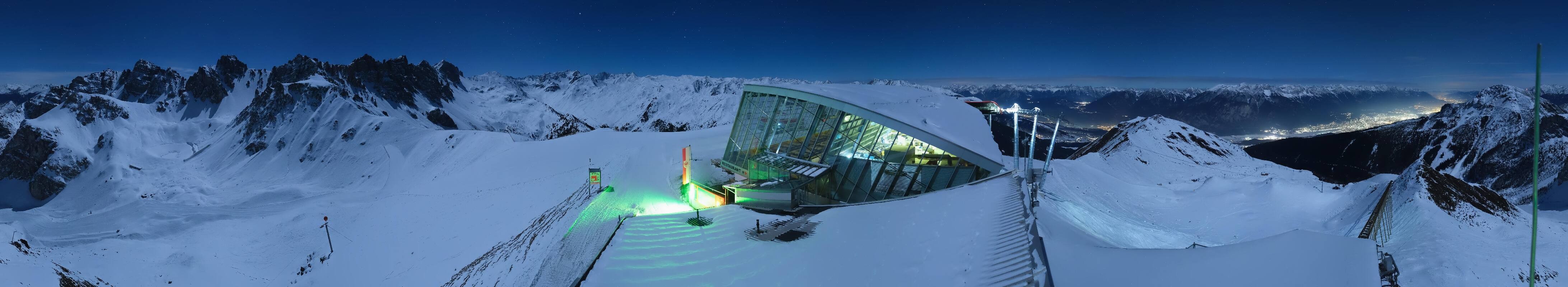 Archiv Foto Webcam Axamer Lizum: Bergstation Olympiabahn