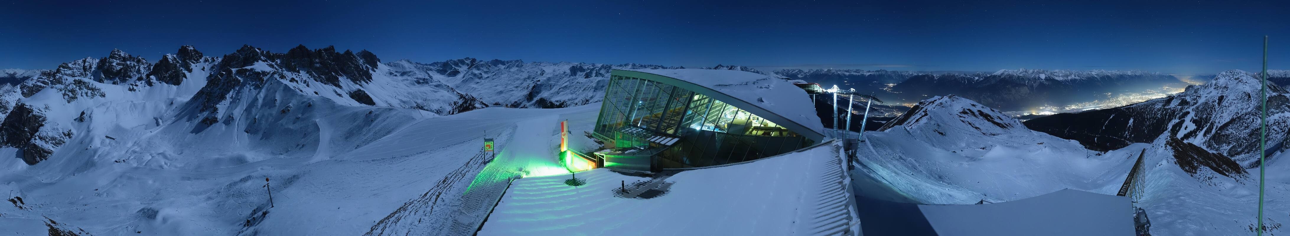 Archiv Foto Webcam Axamer Lizum: Bergstation Olympiabahn