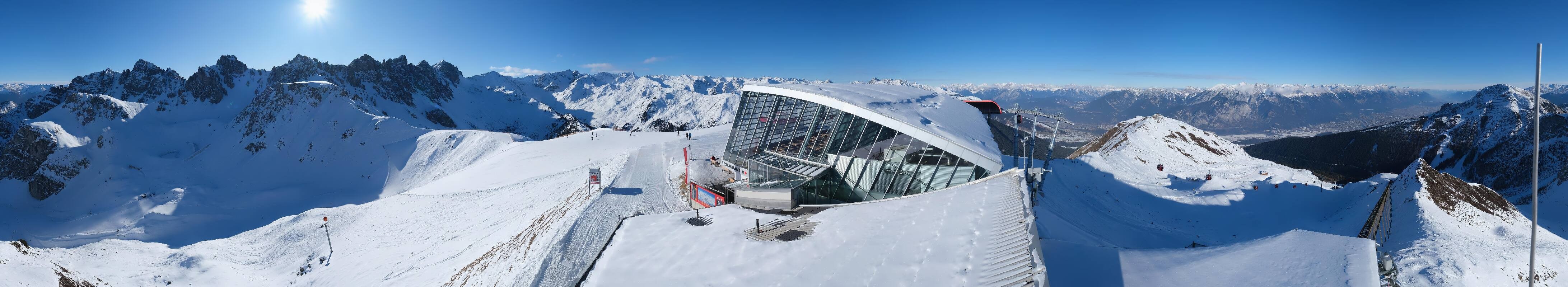 Archiv Foto Webcam Axamer Lizum: Bergstation Olympiabahn