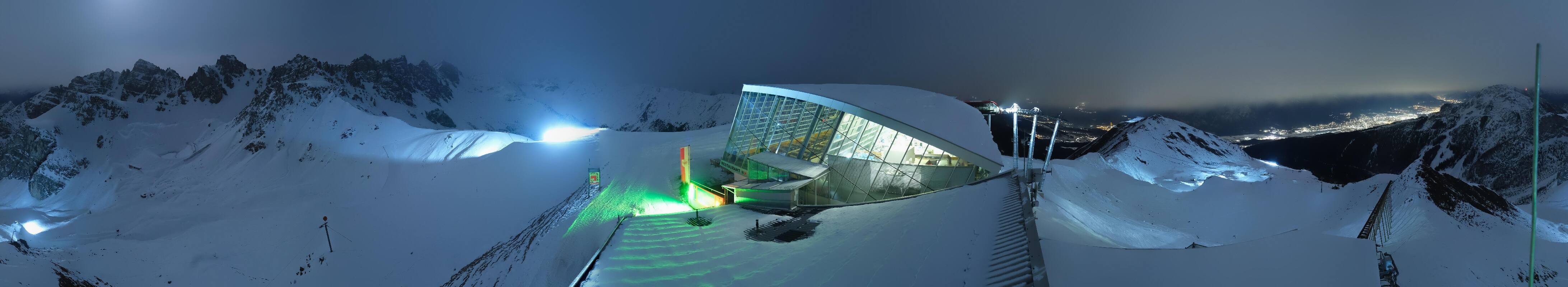 Archiv Foto Webcam Axamer Lizum: Bergstation Olympiabahn