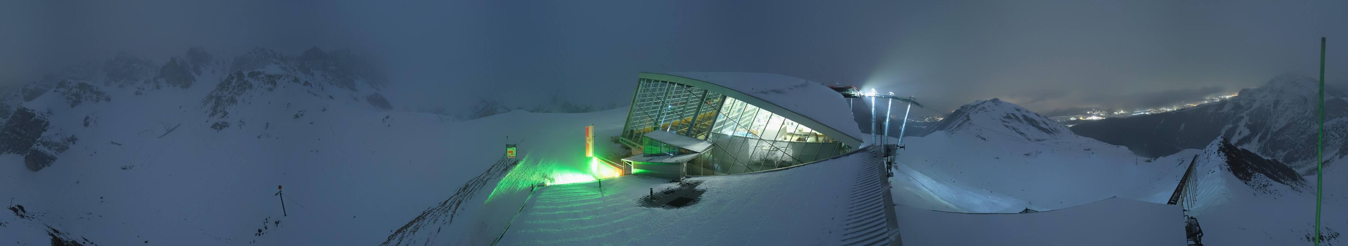 Archiv Foto Webcam Axamer Lizum: Bergstation Olympiabahn