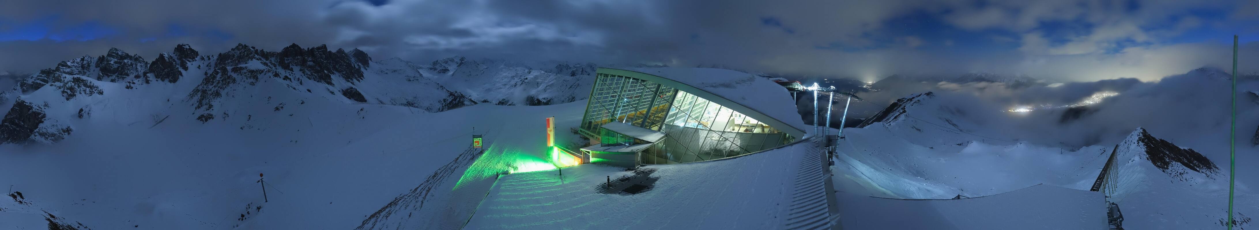 Archiv Foto Webcam Axamer Lizum: Bergstation Olympiabahn