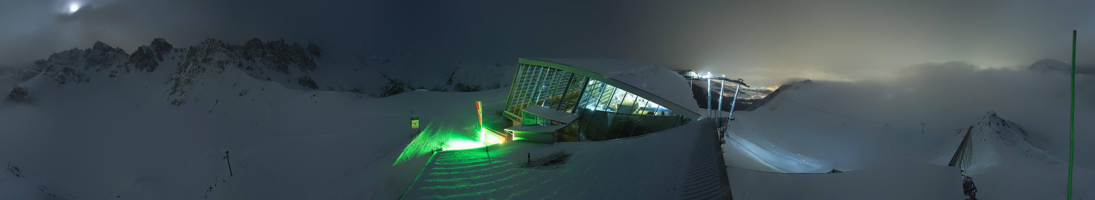 Archiv Foto Webcam Axamer Lizum: Bergstation Olympiabahn