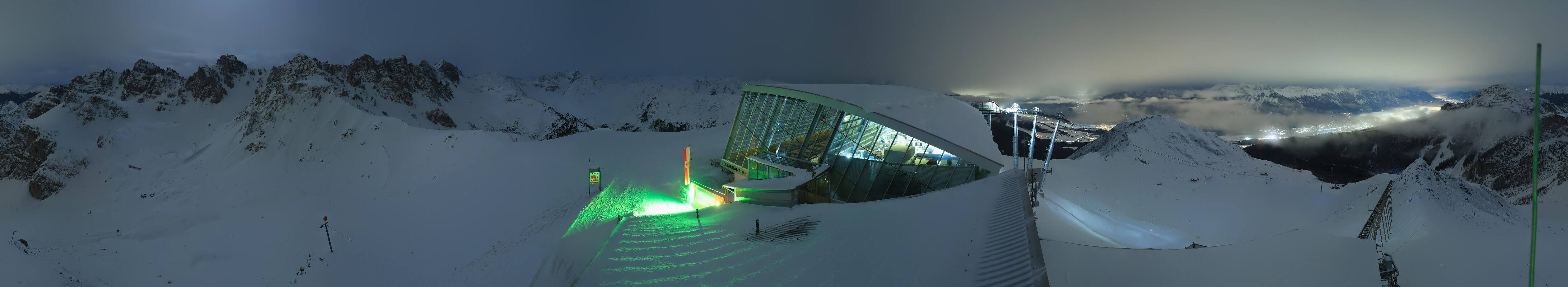 Archiv Foto Webcam Axamer Lizum: Bergstation Olympiabahn