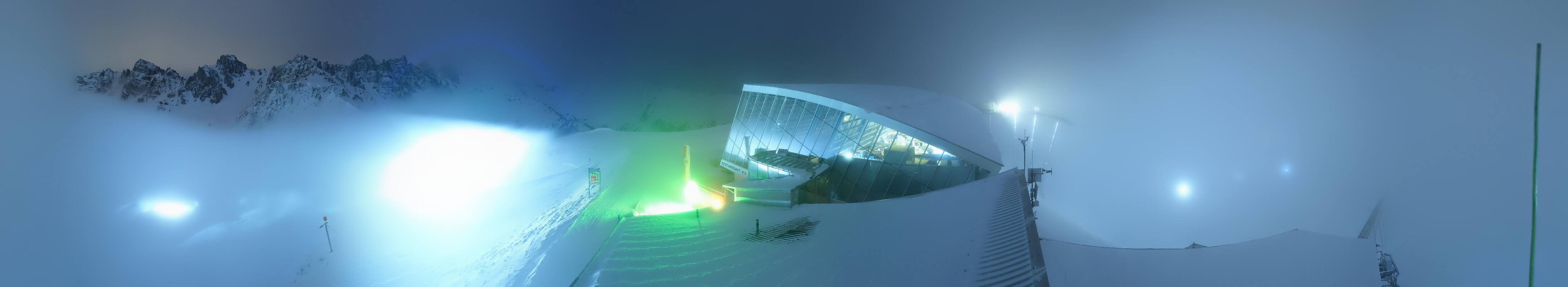 Archiv Foto Webcam Axamer Lizum: Bergstation Olympiabahn