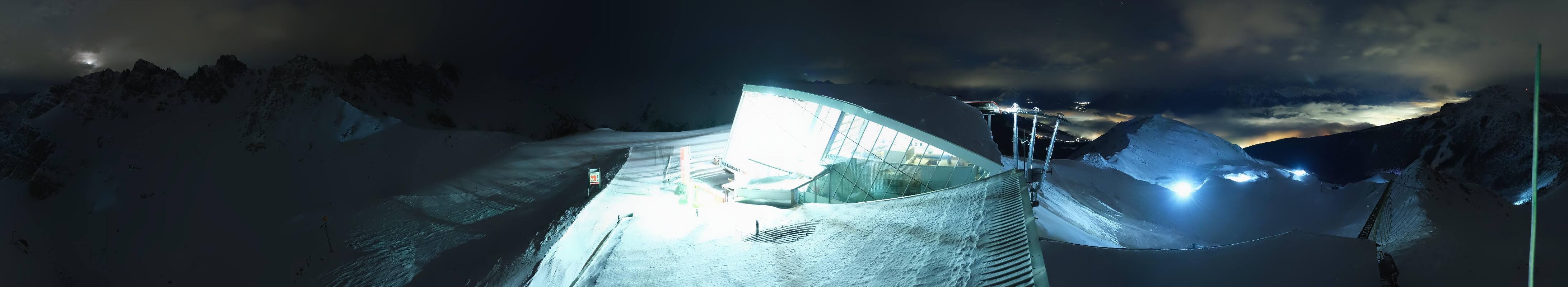 Archiv Foto Webcam Axamer Lizum: Bergstation Olympiabahn