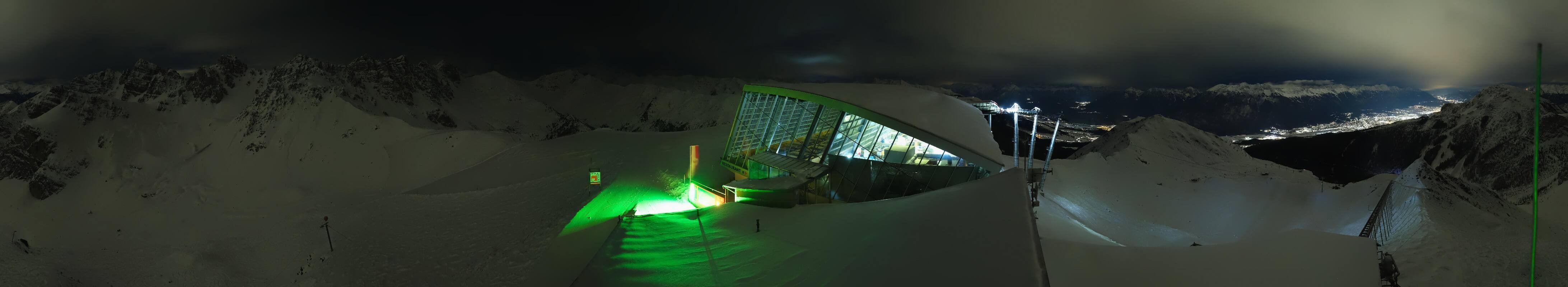 Archiv Foto Webcam Axamer Lizum: Bergstation Olympiabahn