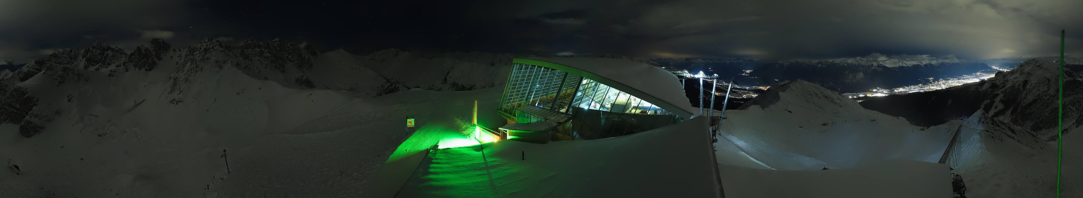 Archiv Foto Webcam Axamer Lizum: Bergstation Olympiabahn
