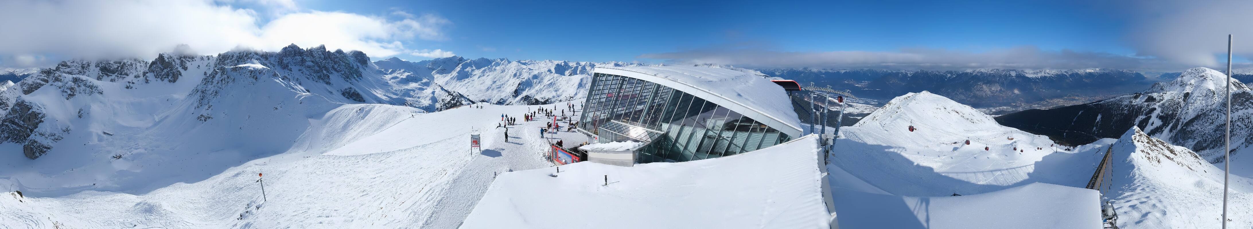 Archiv Foto Webcam Axamer Lizum: Bergstation Olympiabahn