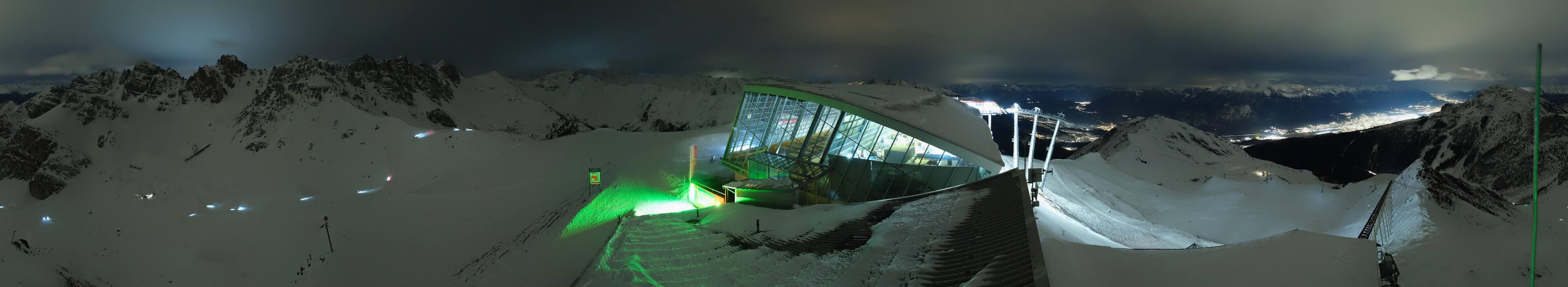 Archiv Foto Webcam Axamer Lizum: Bergstation Olympiabahn