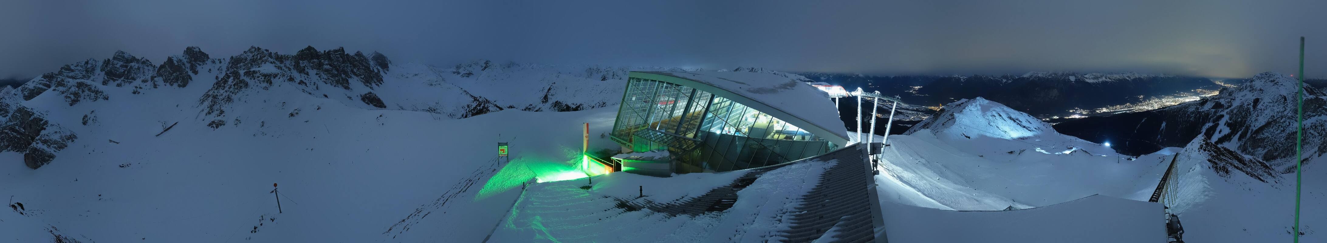 Archiv Foto Webcam Axamer Lizum: Bergstation Olympiabahn