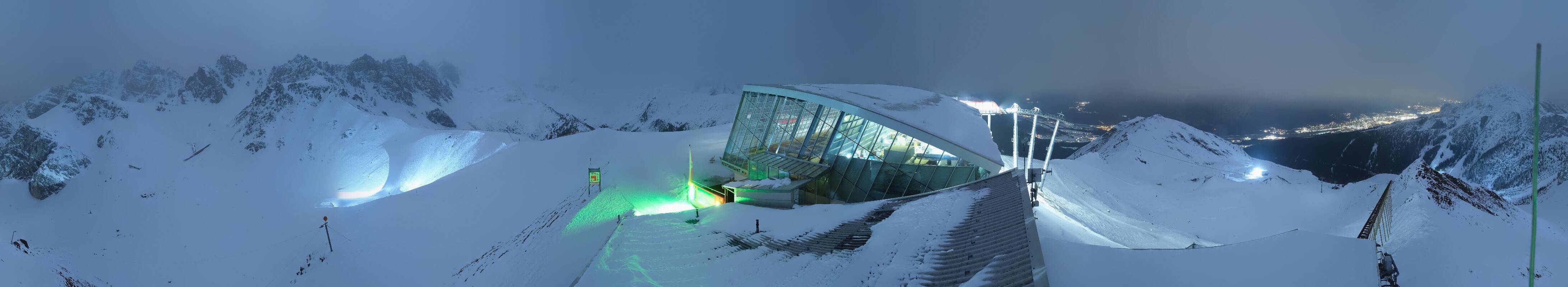 Archiv Foto Webcam Axamer Lizum: Bergstation Olympiabahn