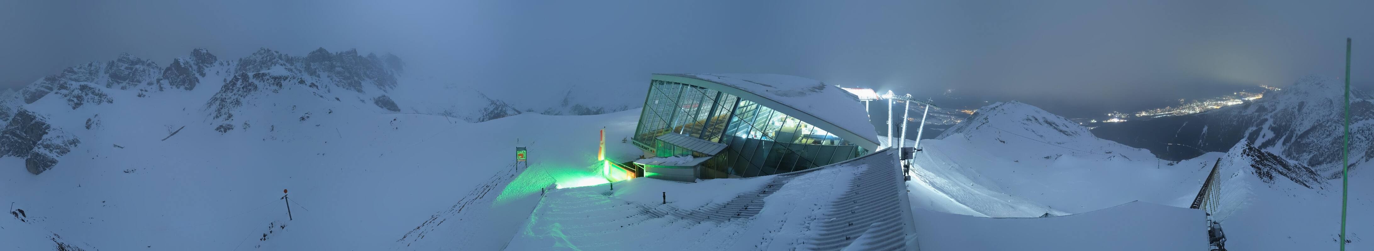 Archiv Foto Webcam Axamer Lizum: Bergstation Olympiabahn