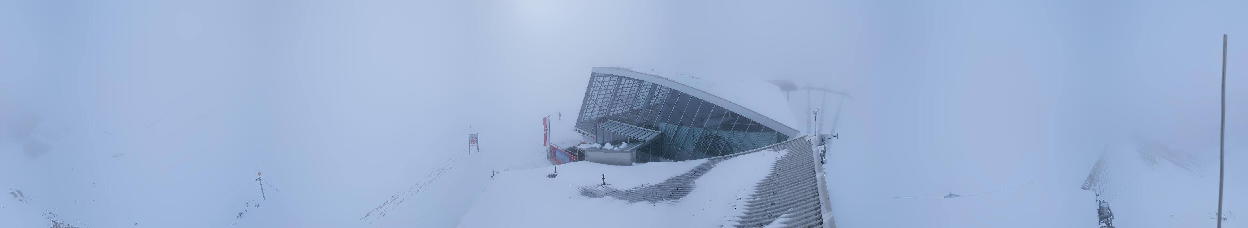 Archived image Webcam Axamer Lizum: Top station Olympia funicular