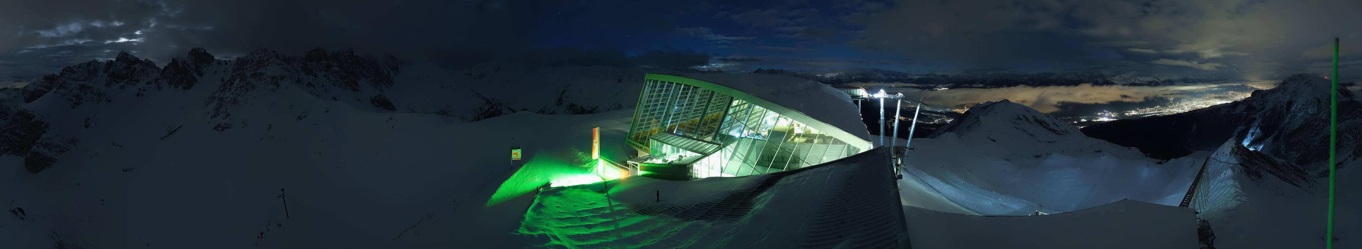 Archiv Foto Webcam Axamer Lizum: Bergstation Olympiabahn