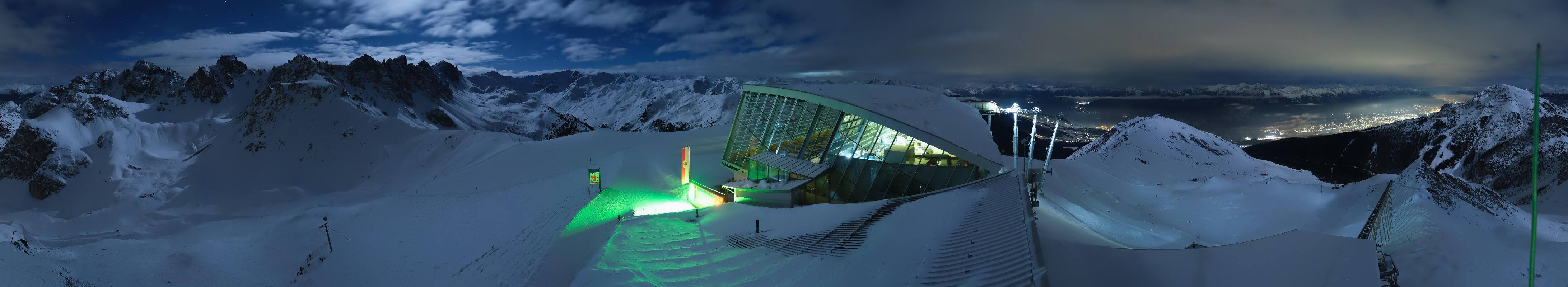 Archiv Foto Webcam Axamer Lizum: Bergstation Olympiabahn