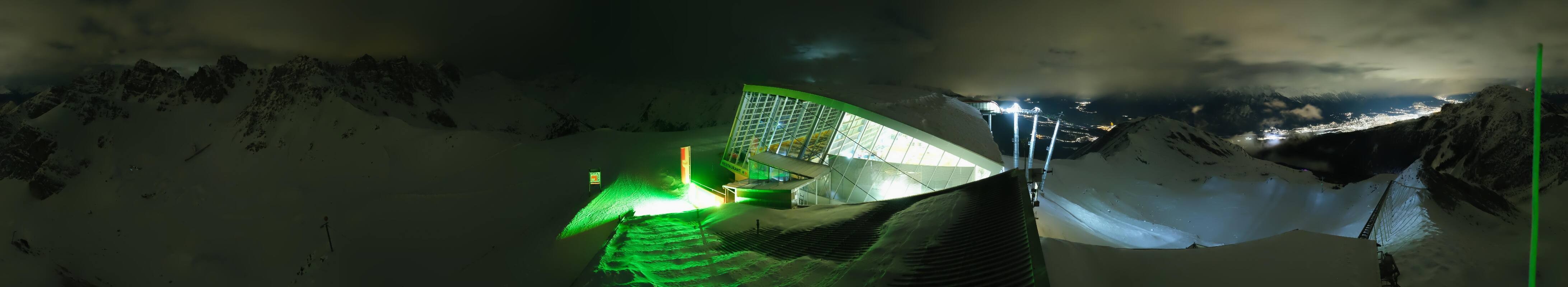 Archiv Foto Webcam Axamer Lizum: Bergstation Olympiabahn