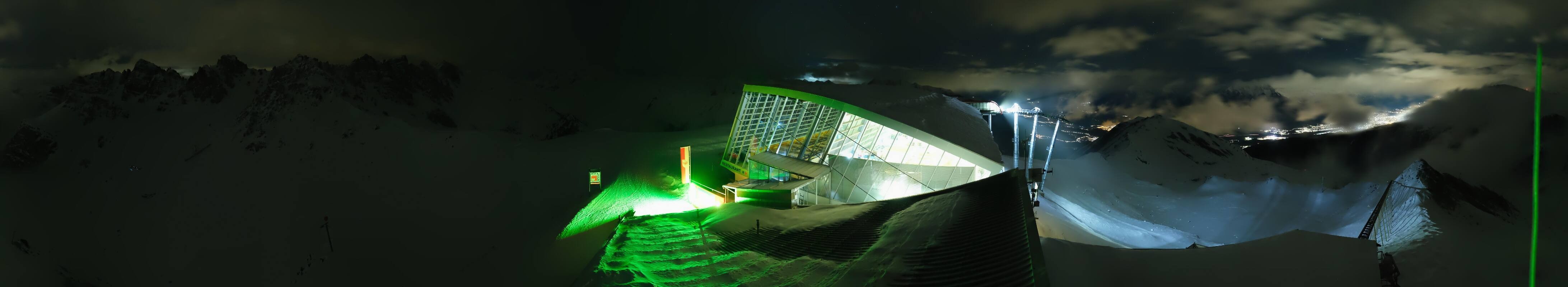 Archiv Foto Webcam Axamer Lizum: Bergstation Olympiabahn